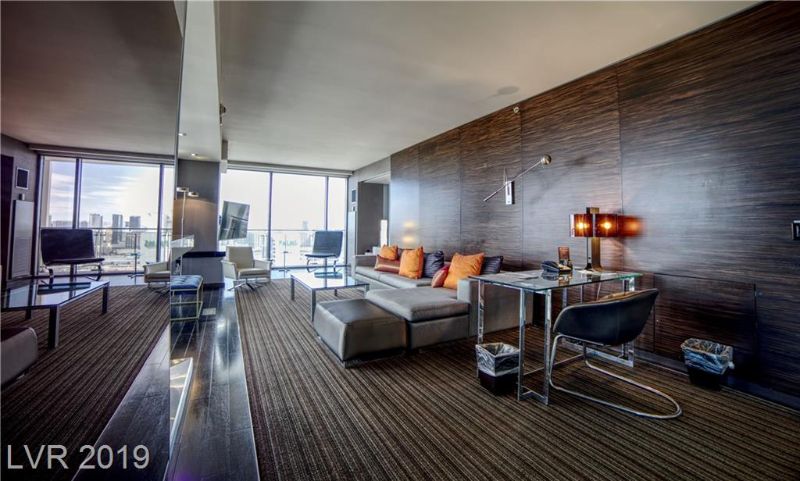 Sleek modern condo unit in a high rise tower in Las Vegas